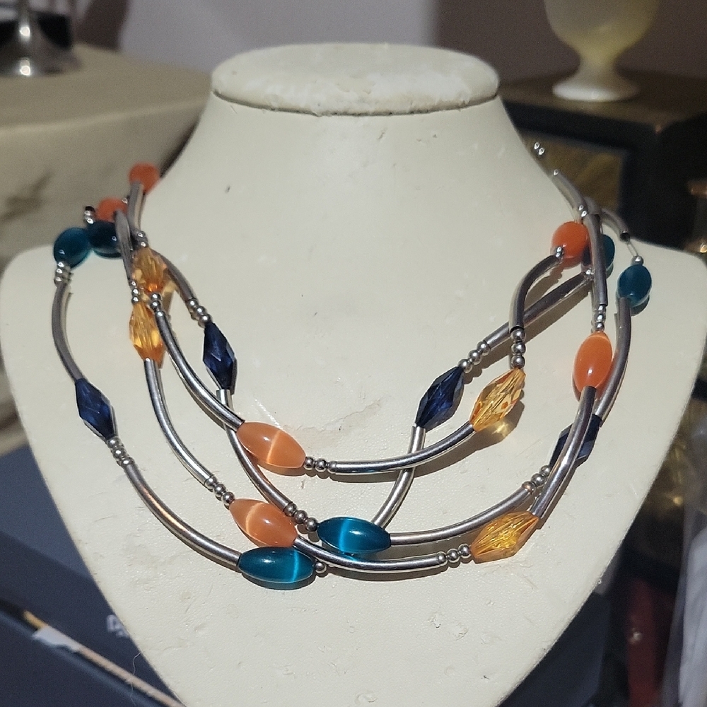 MCM Multicolor Beaded Necklace